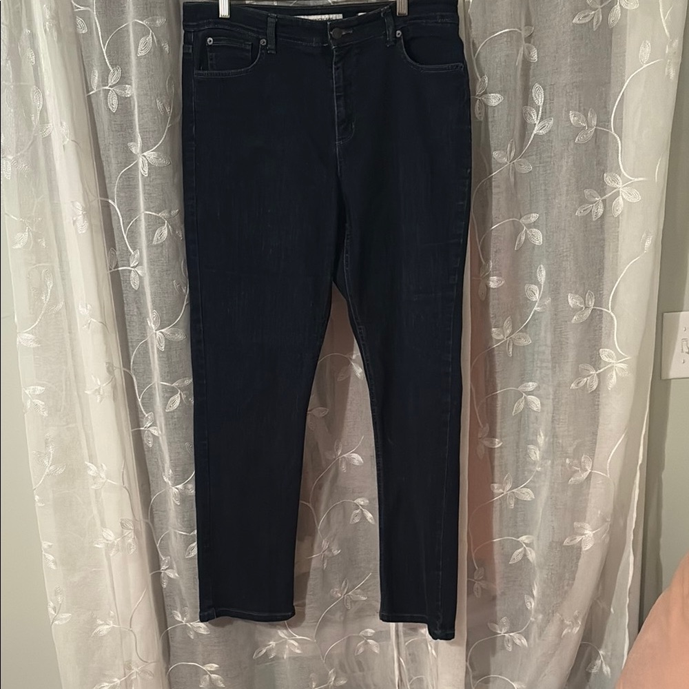 Jones New York Blue Straight Leg Jeans